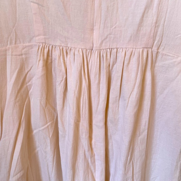ROOLEE Cream Linen Cotton Dress Embroidered Orange Flowers Lace Trim XXXL NEW!!! - Picture 12 of 12